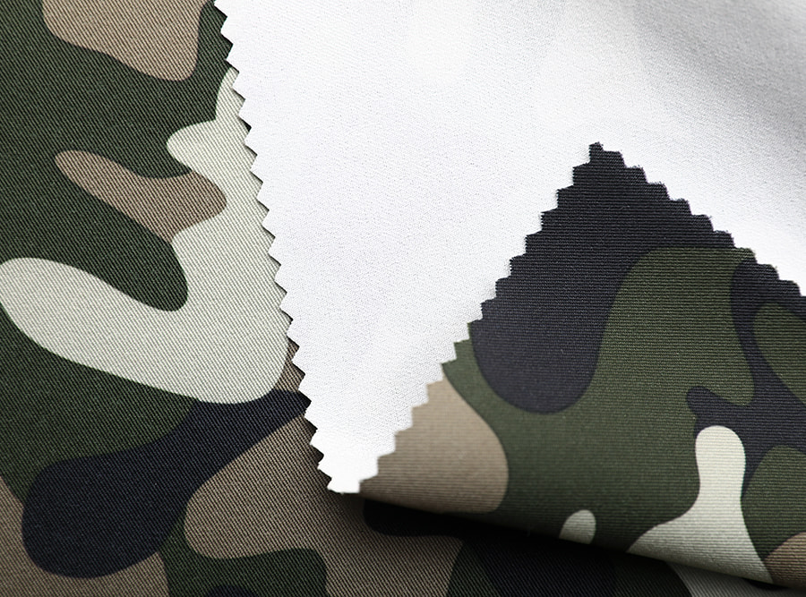 JNFZ187 Twill printed cloth composite breathable film Garment fabric