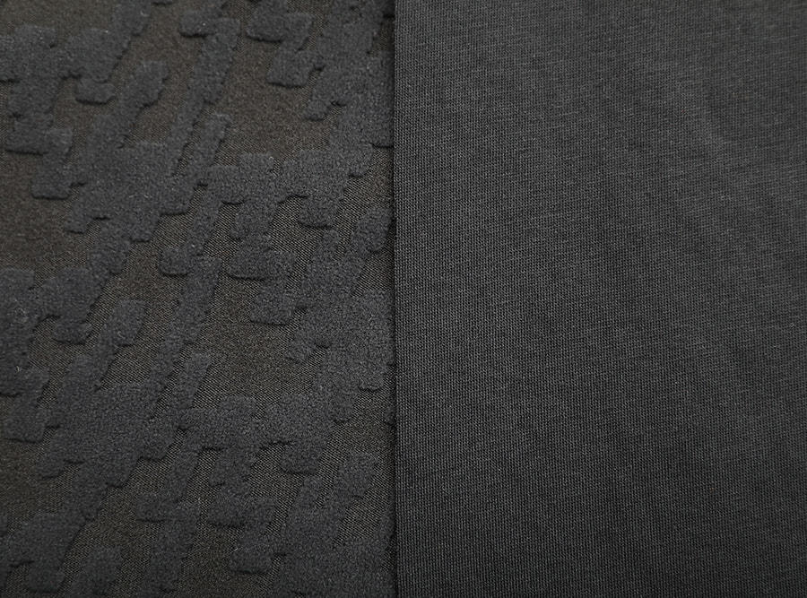 JNFZ896 puzzle jacquard polar fleece composite fabric Garment fabric